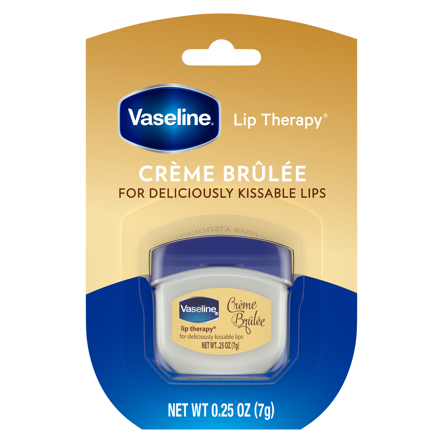 Vaseline Lip Therapy Crème Brûlée Mini Hidratación Duradera 7g