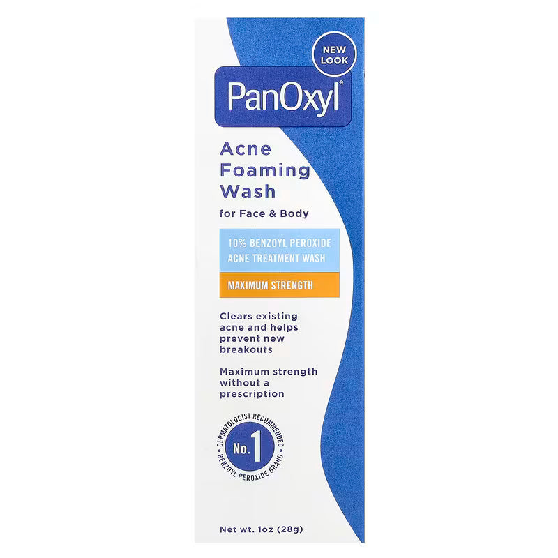 PanOxyl Acne Foaming Wash Tratamiento Limpiador para Acné 1 oz