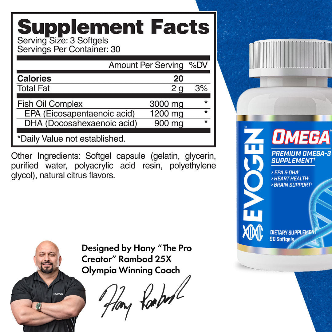 Evogen Omega Fish Oil Apoyo Corazón Articulaciones 30 | EVG01495