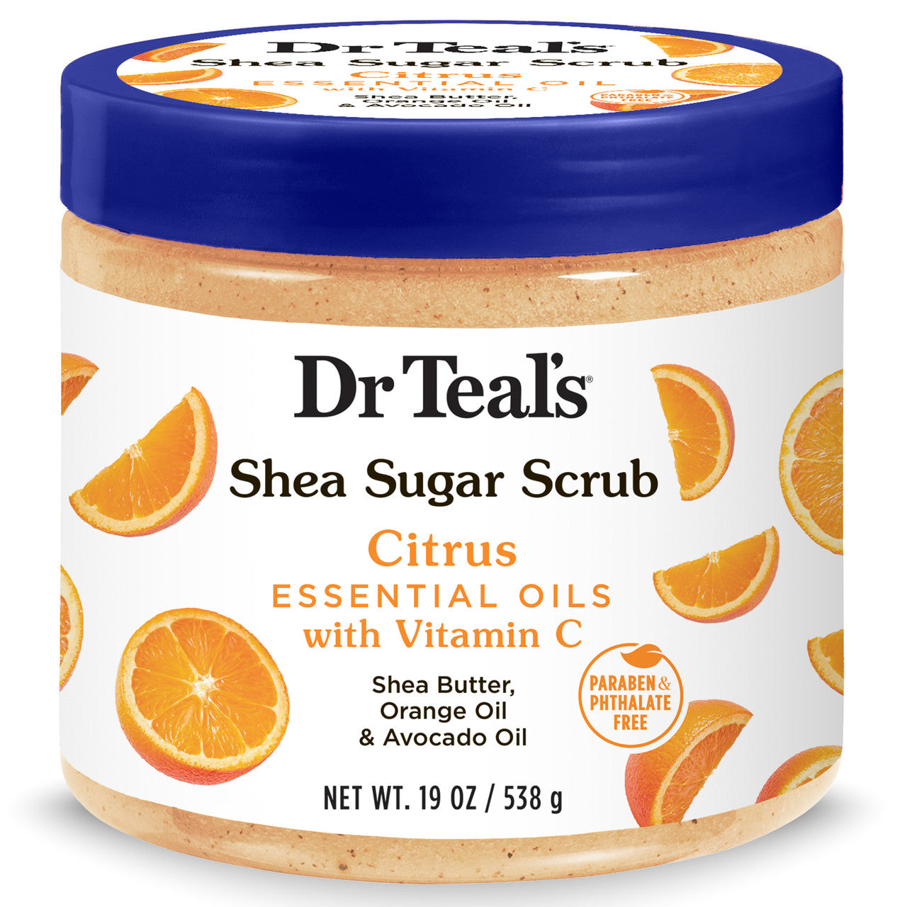 Dr Teal's Exfoliante Azúcar y Karité Cítricos 19 oz | DT05673