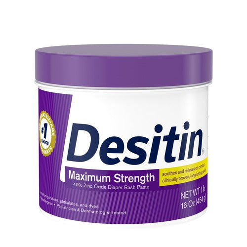 Desitin Crema para Rozaduras Maximum Strength Alivio y Protección 16 oz