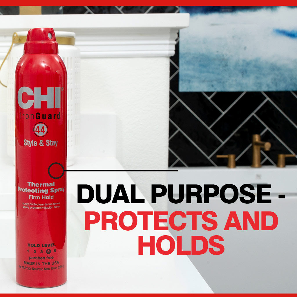 CHI 44 Iron Guard Spray Fijación Firme Protección Térmica 10 oz