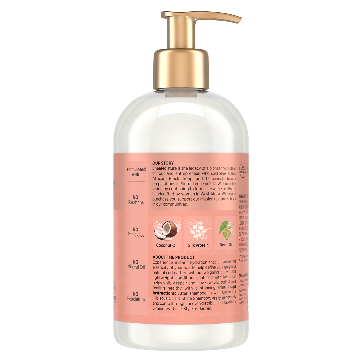 SheaMoisture Acondicionador Coconut & Hibiscus Definición y Brillo 384 ml
