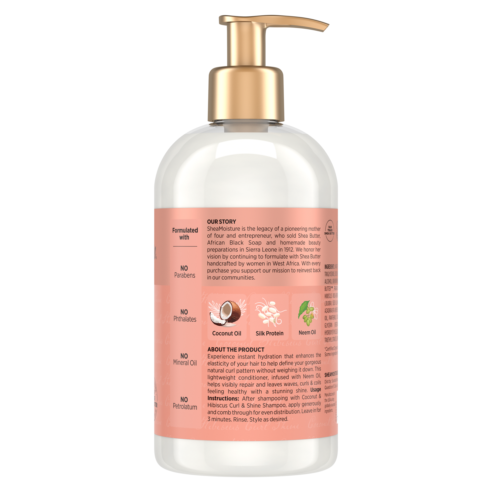 SheaMoisture Acondicionador Coconut & Hibiscus Definición y Brillo 384 ml