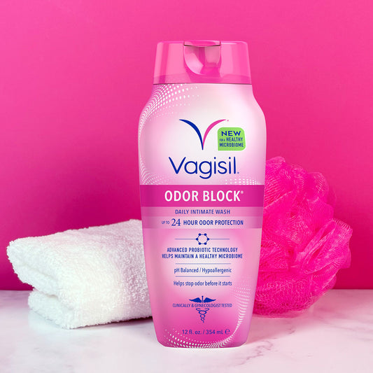 Vagisil Odor Block Daily Therapeutic Wash Protección 24 Horas 355ml
