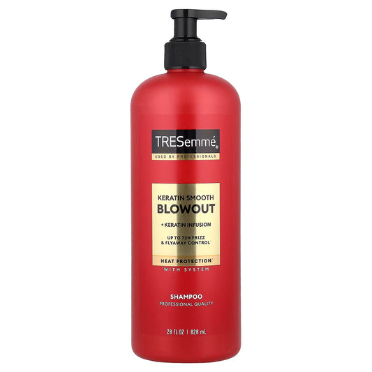 TRESemmé Champú Keratin Smooth Blowout Control Frizz 72h 828 ml