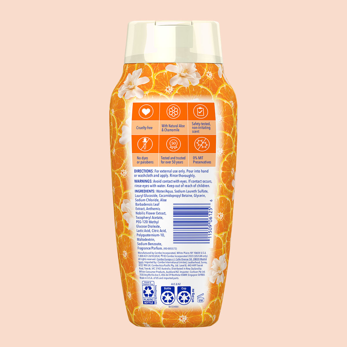 Vagisil Scentsitive Scents Citrus Paradise Wash Limpieza Suave 355 ml