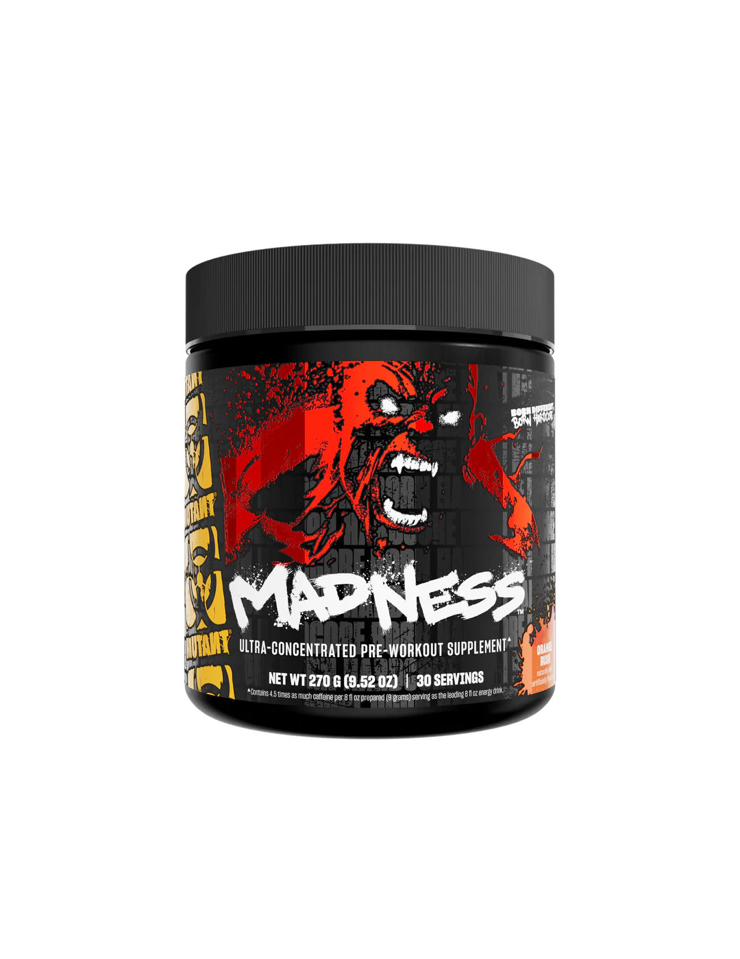 MUTANT® Madness™ Pre-Entreno Ultra-Concentrado 270g Sabor Orange Rush