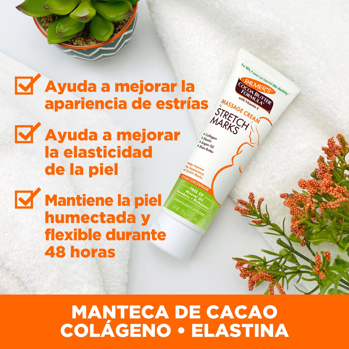 Palmers Crema Concentrada de Masaje para Estrías Prevención 125g