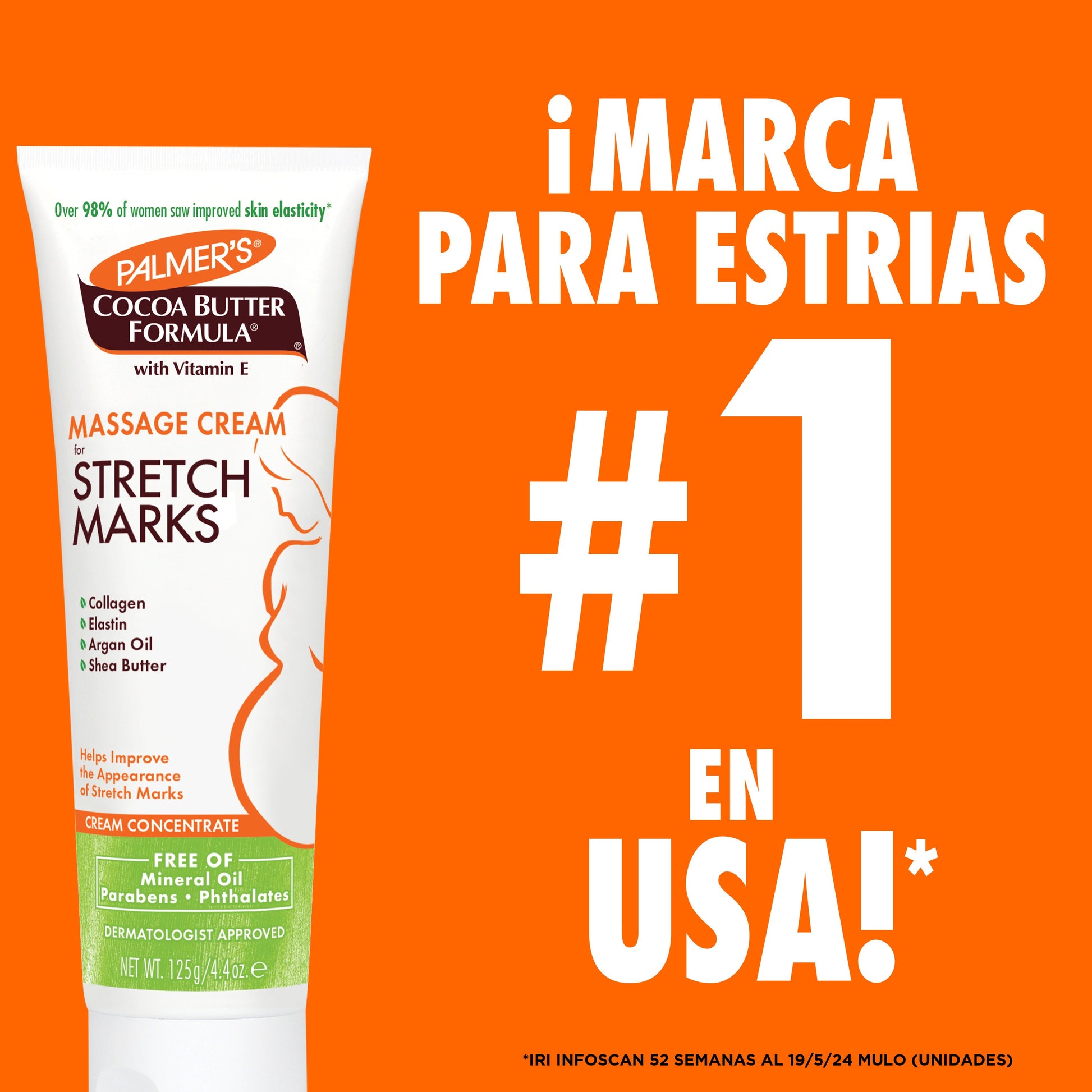 Palmers Crema Concentrada de Masaje para Estrías Prevención 125g