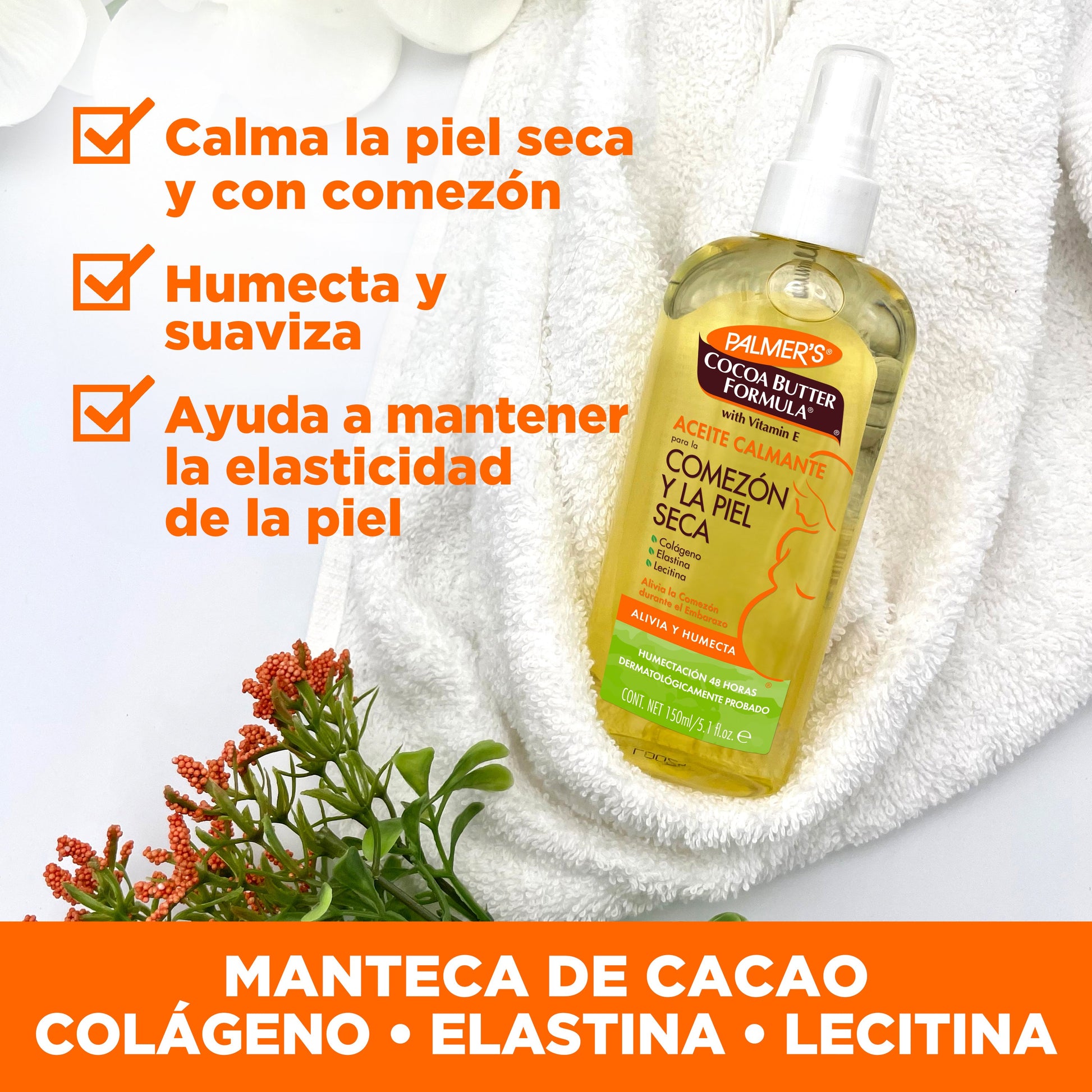 Palmer's Cocoa Butter Formula Aceite Calmante Alivio para la Comezón 150ml