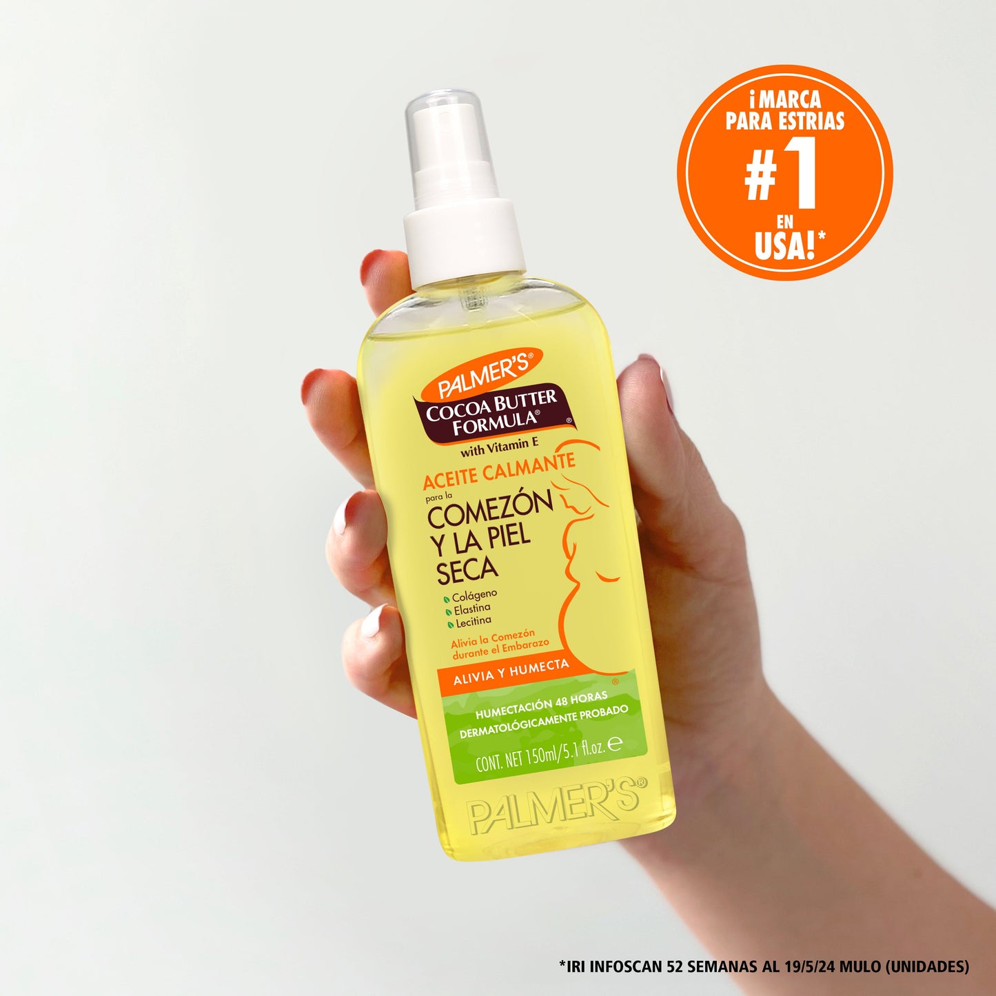 Palmer's Cocoa Butter Formula Aceite Calmante Alivio para la Comezón 150ml