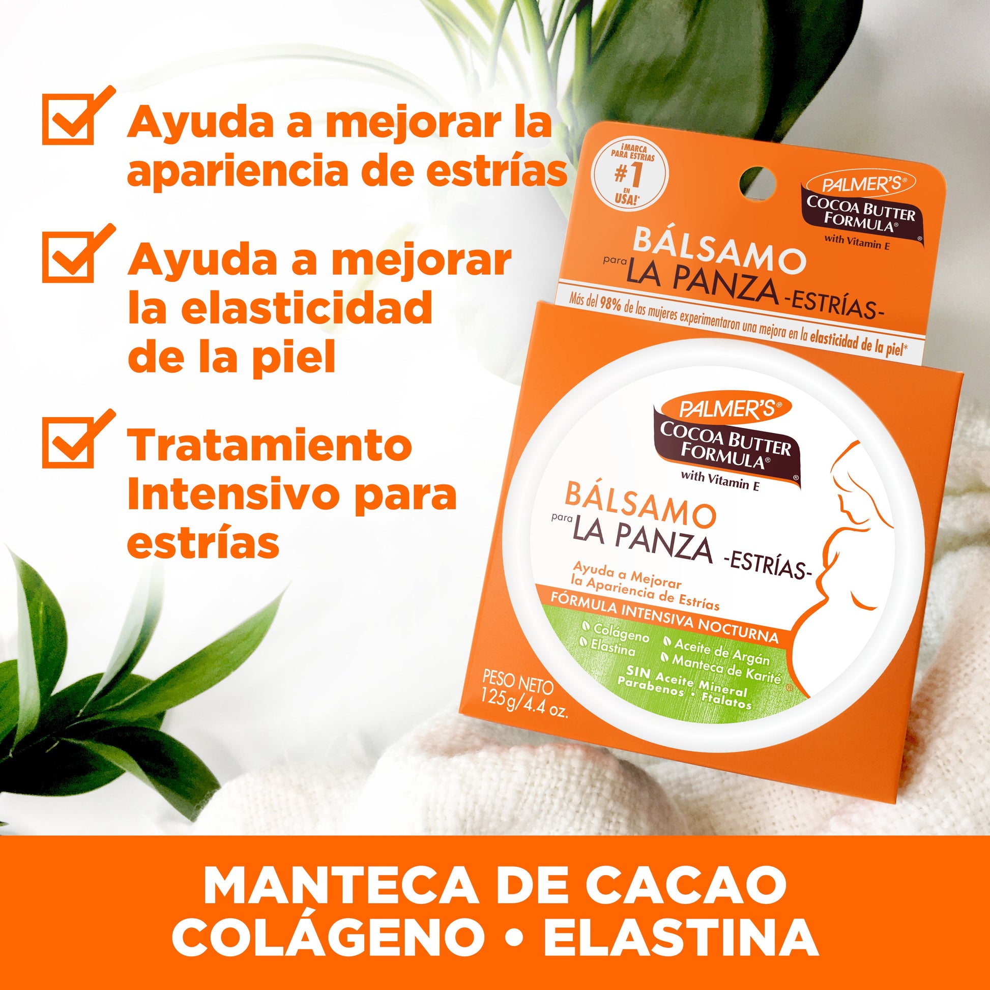 Palmer's Bálsamo Panza – Mejora Elasticidad – 125 g