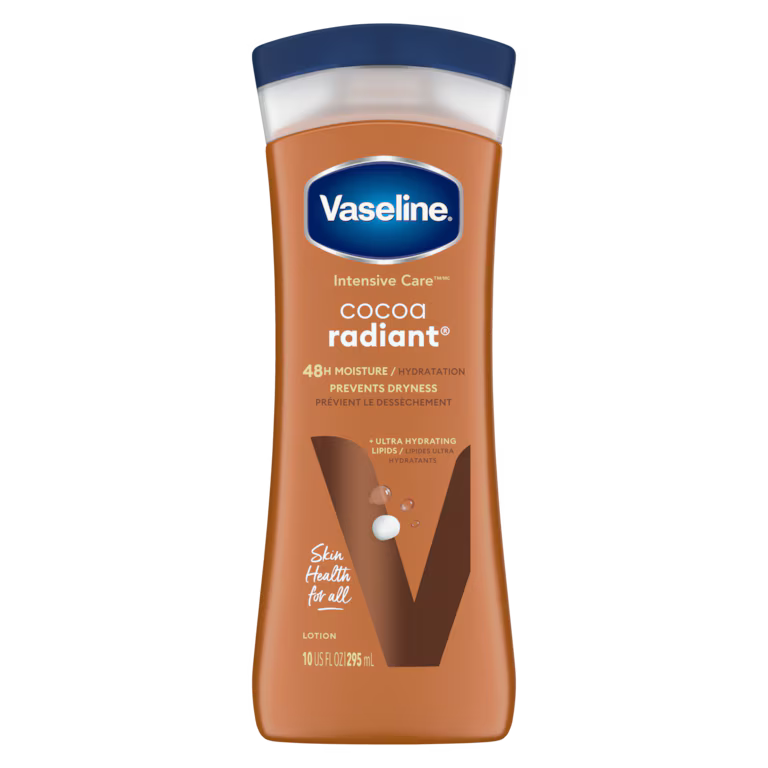 Vaseline Intensive Care Cocoa Radiant Hidratación 90% Más 10 Oz