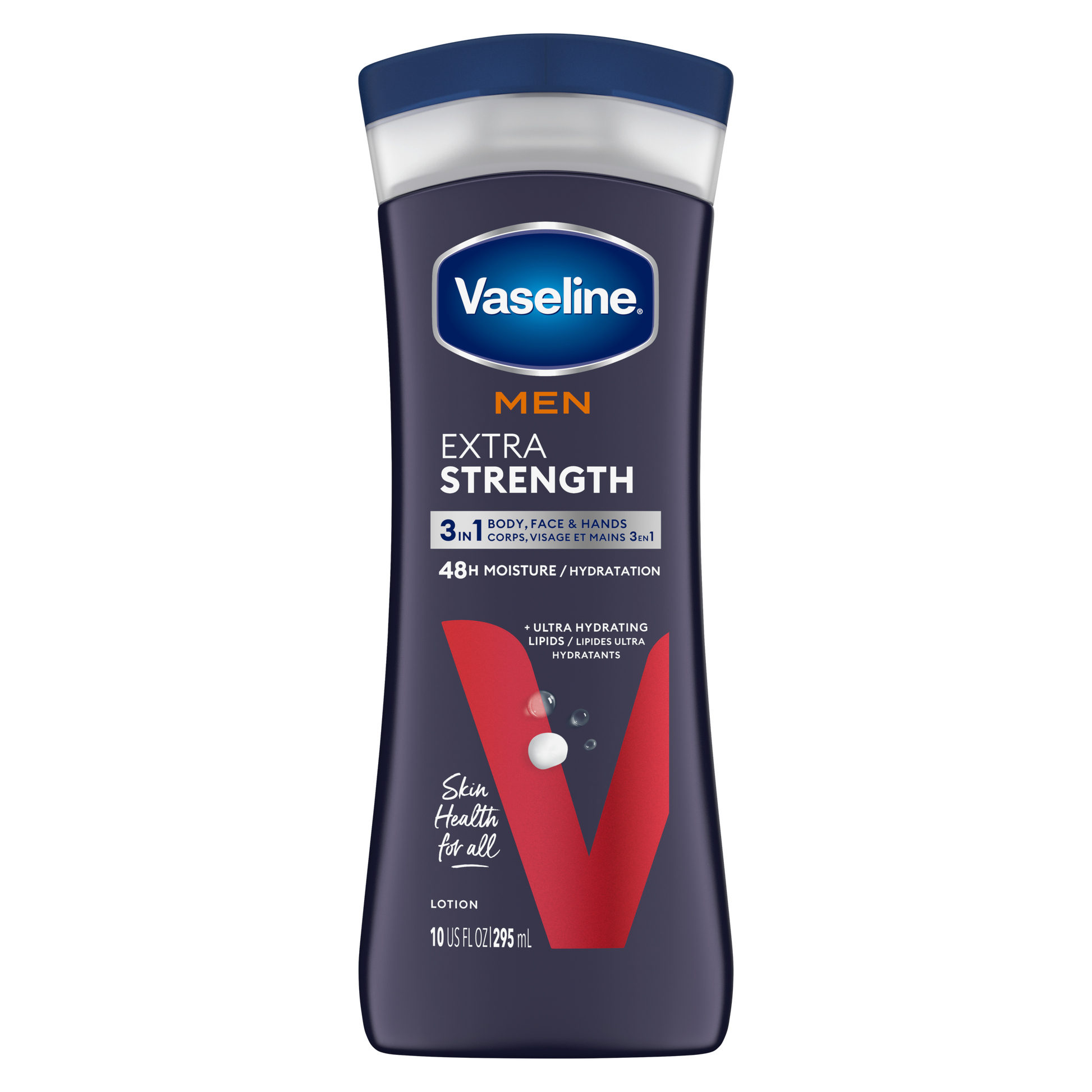 Vaseline Men Extra Strength Lotion Hidratación Curativa 10 oz