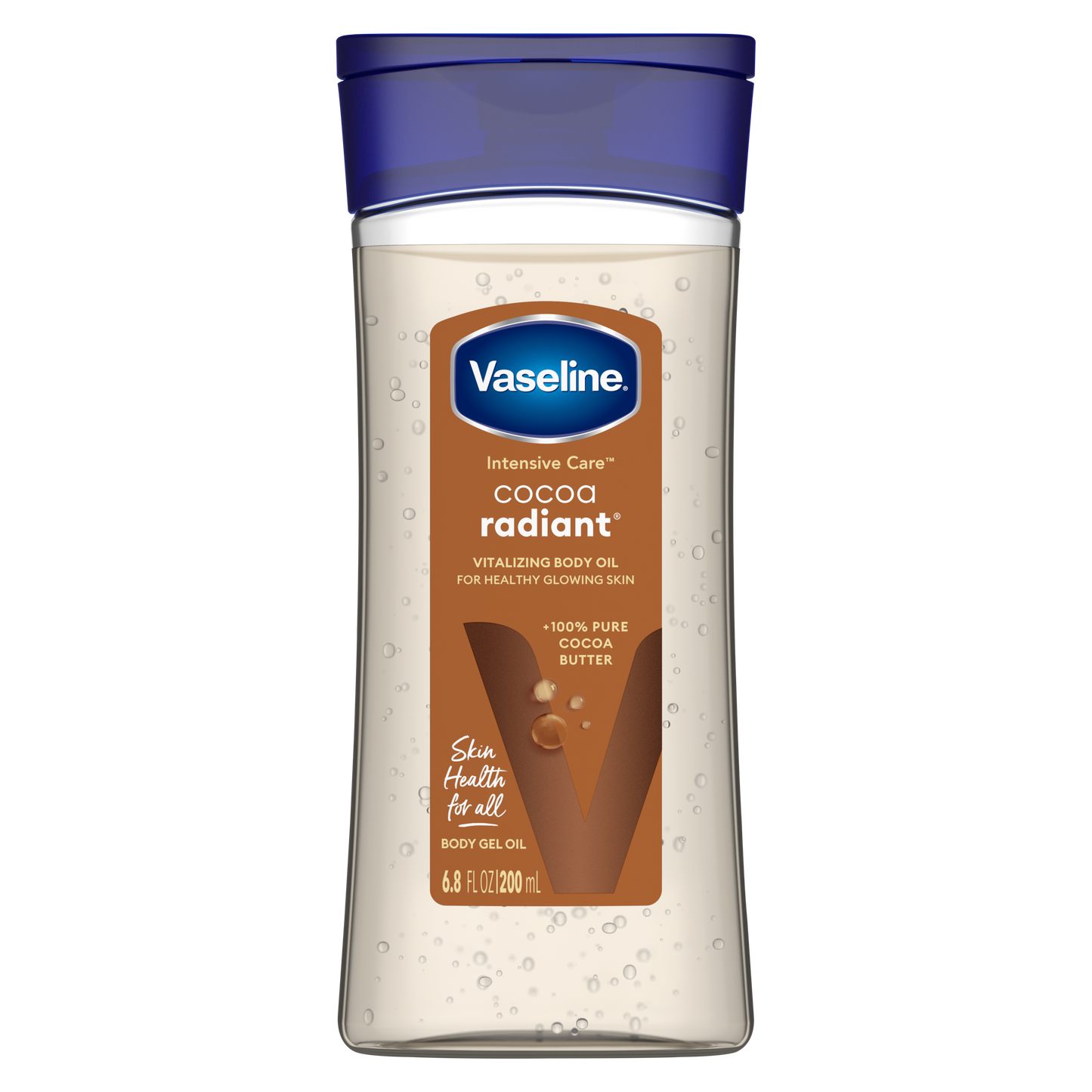Vaseline Intensive Care Cocoa Radiant Gel Oil Brillo Natural 6.8 oz
