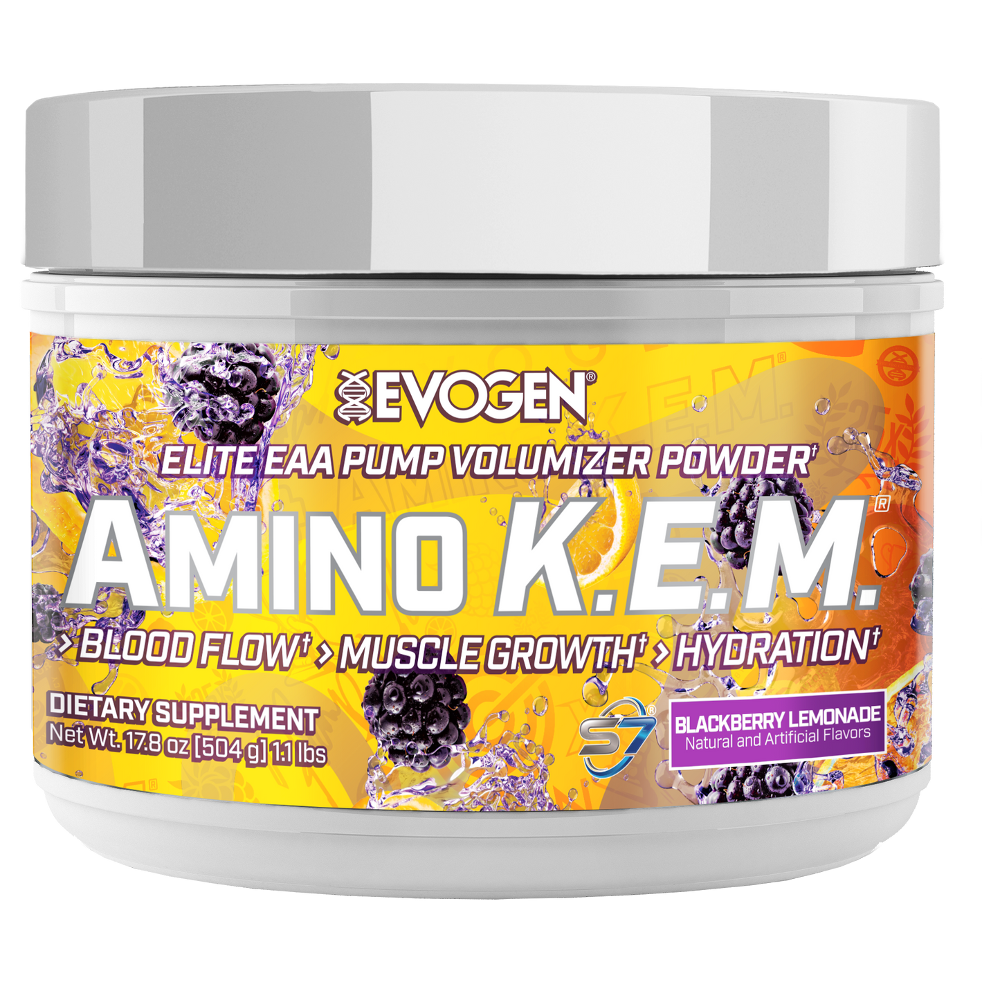 Evogen Nutrition Amino K.E.M. EAA Combustible de Recuperación de Espectro Completo 30 Servicios