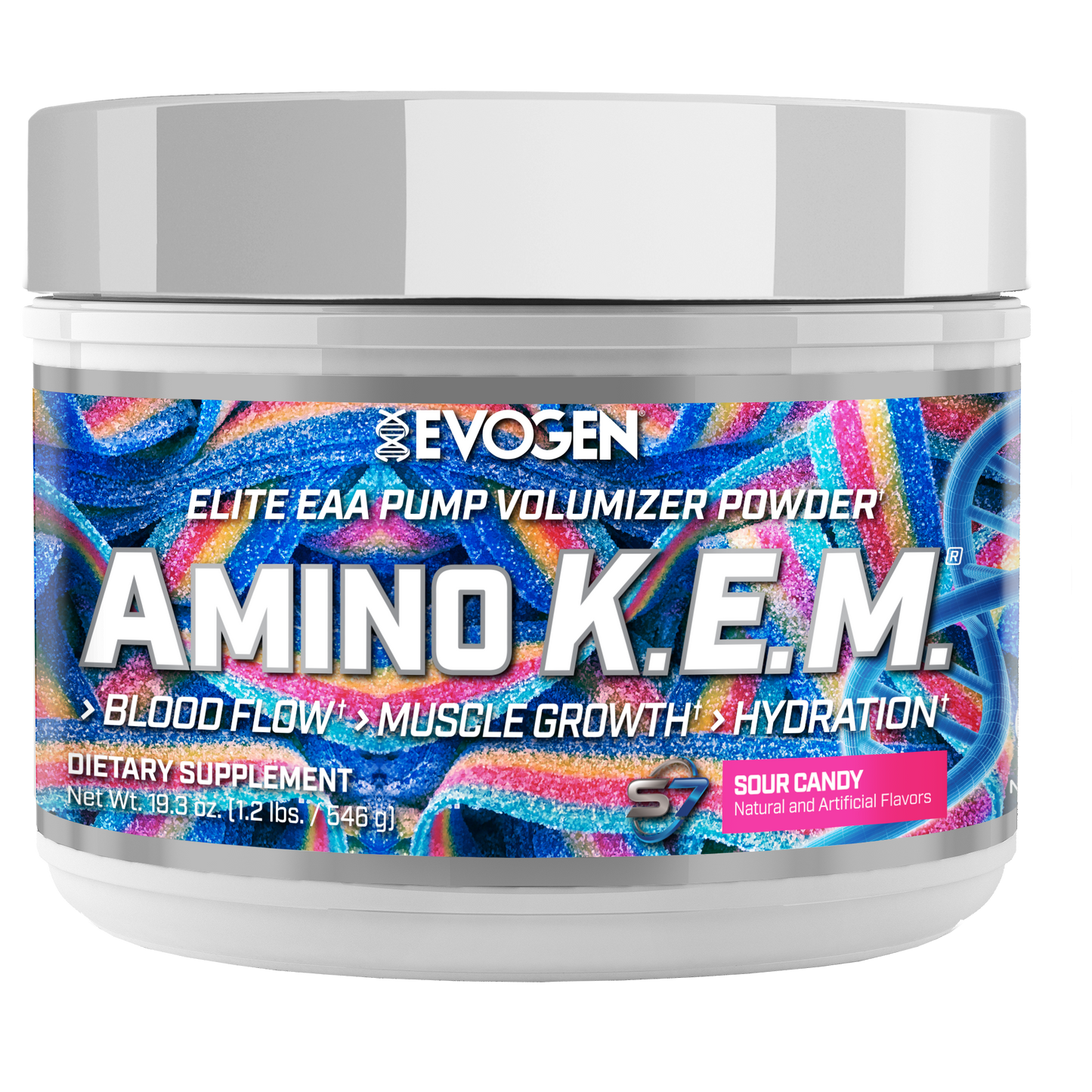 Evogen Nutrition Amino K.E.M. EAA Combustible de Recuperación de Espectro Completo 30 Servicios