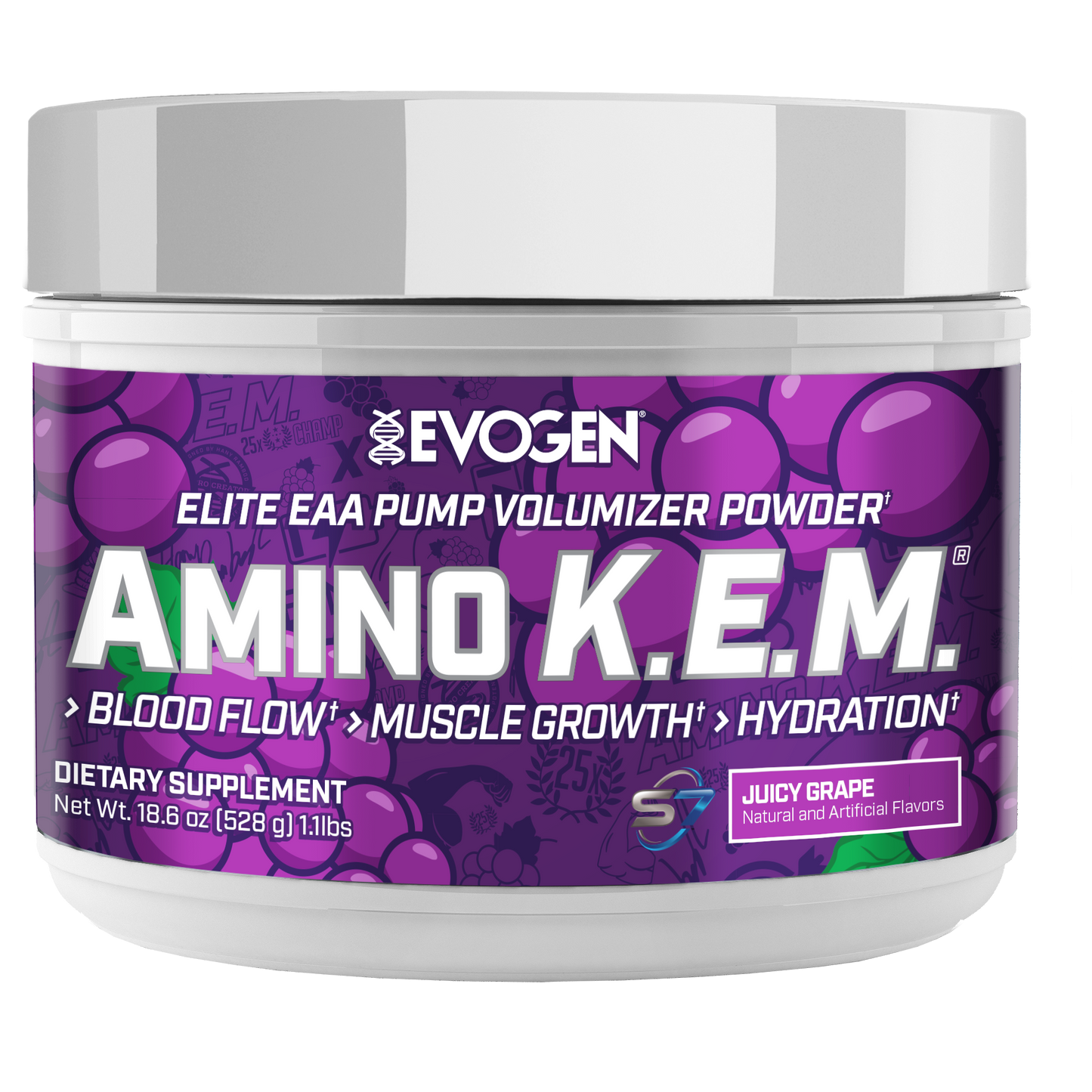 Evogen Nutrition Amino K.E.M. EAA Combustible de Recuperación de Espectro Completo 30 Servicios