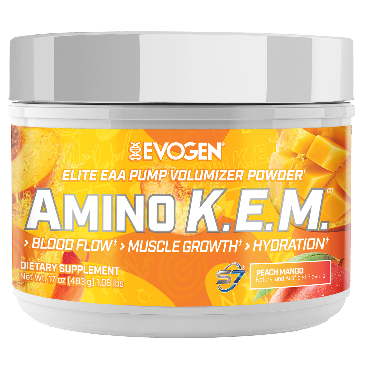 Evogen Nutrition Amino K.E.M. EAA Combustible de Recuperación de Espectro Completo 30 Servicios