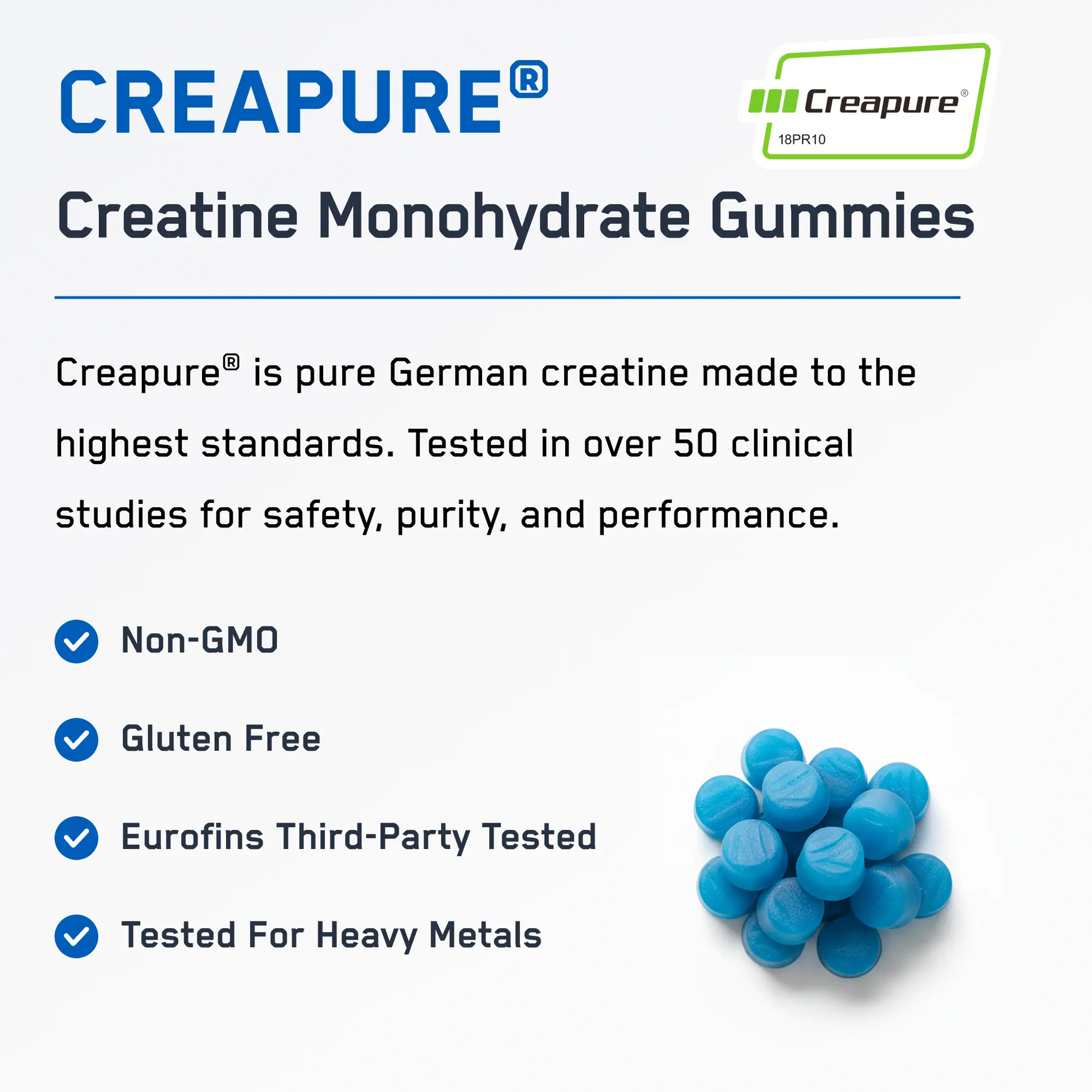 SteelFit Creatine Monohydrate Gummies Potencia Muscular 120 Gomitas