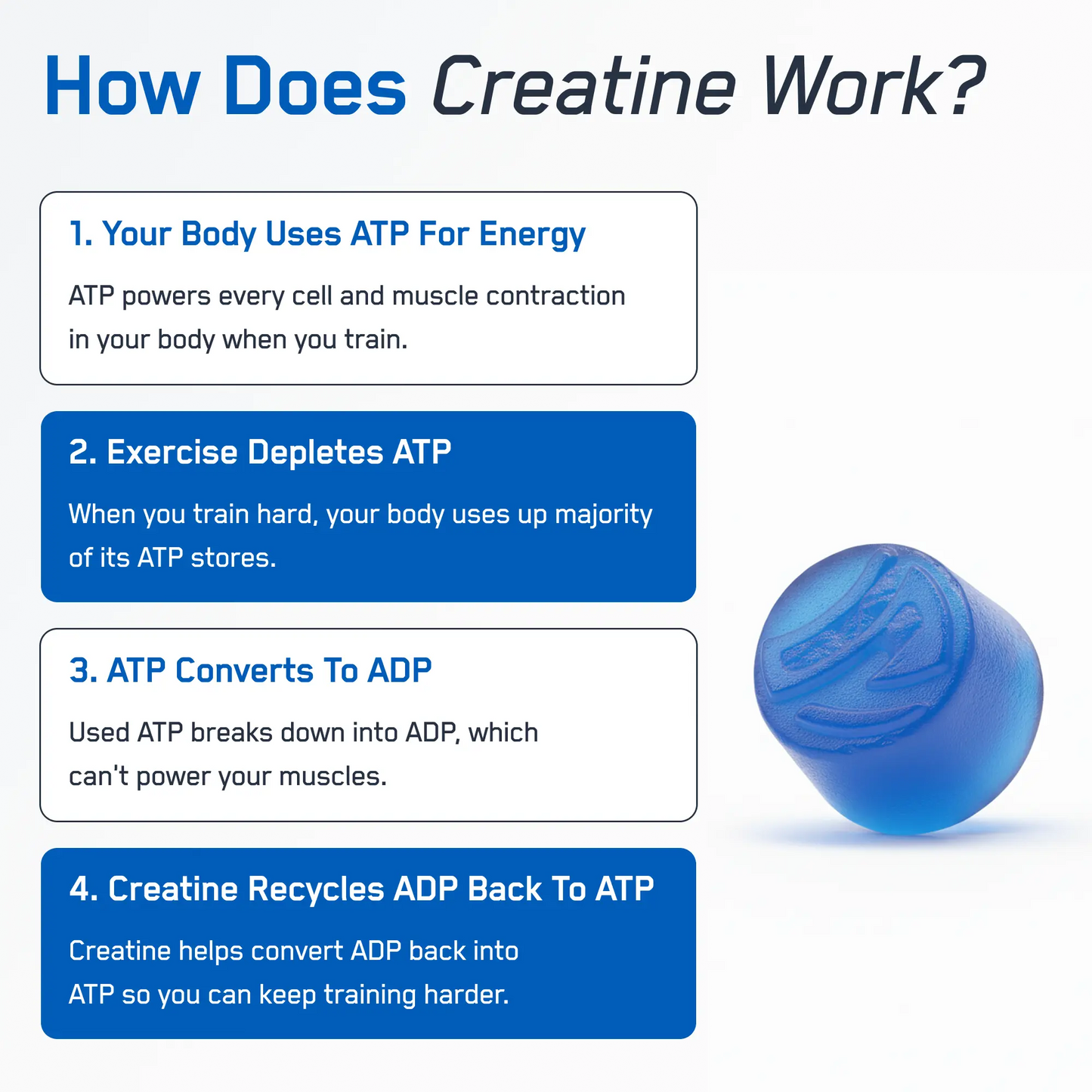 SteelFit Creatine Monohydrate Gummies Potencia Muscular 120 Gomitas