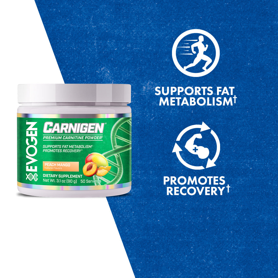 Evogen Carnigen Naturals Energía y Metabolismo de Grasas 50 Servicios