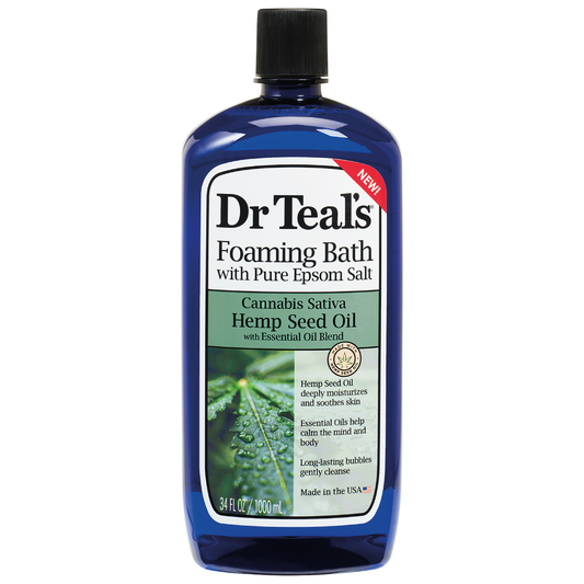 Dr Teal's Espuma Cannabis Sativa Hemp Seed Relajante 34 oz