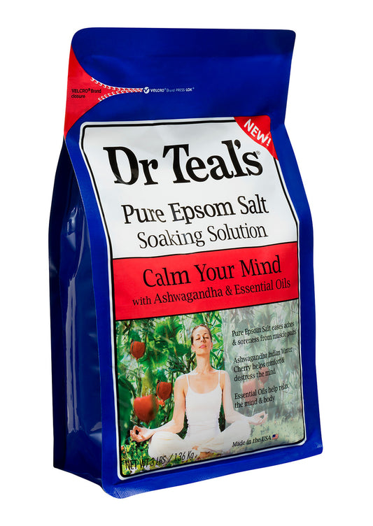 Dr Teal's Calm Your Mind Pure Epsom Salt Relajación 3 lbs