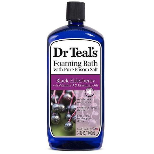 Dr Teal's Foaming Bath Black Elderberry Revitalizante 34 oz | DT05144