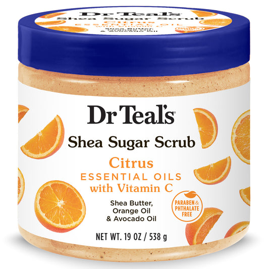 Dr Teal's Exfoliante Azúcar y Karité Cítricos 19 oz | DT05673