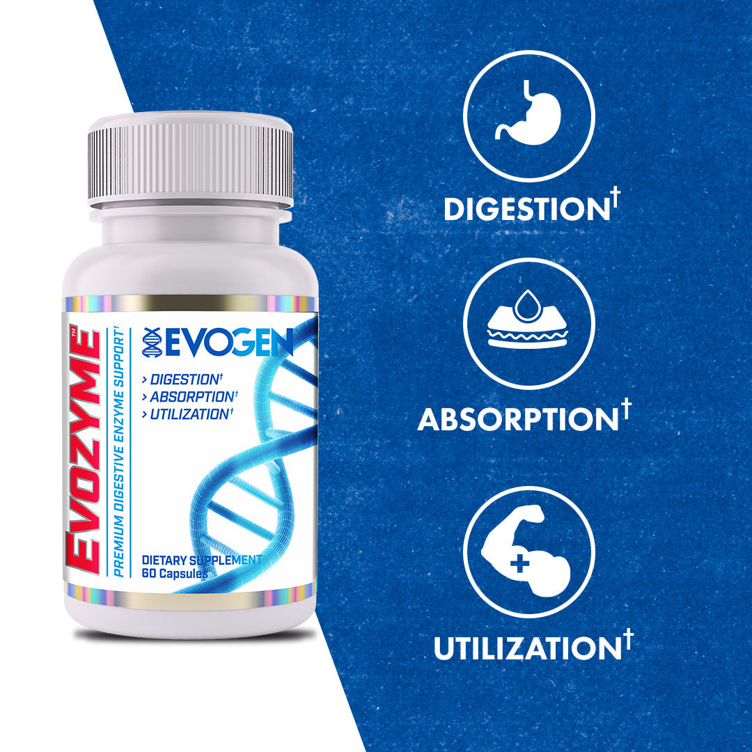 Evogen Nutrition Evozyme Enzyme Complex Soporte Digestivo Avanzado 60 Cápsulas