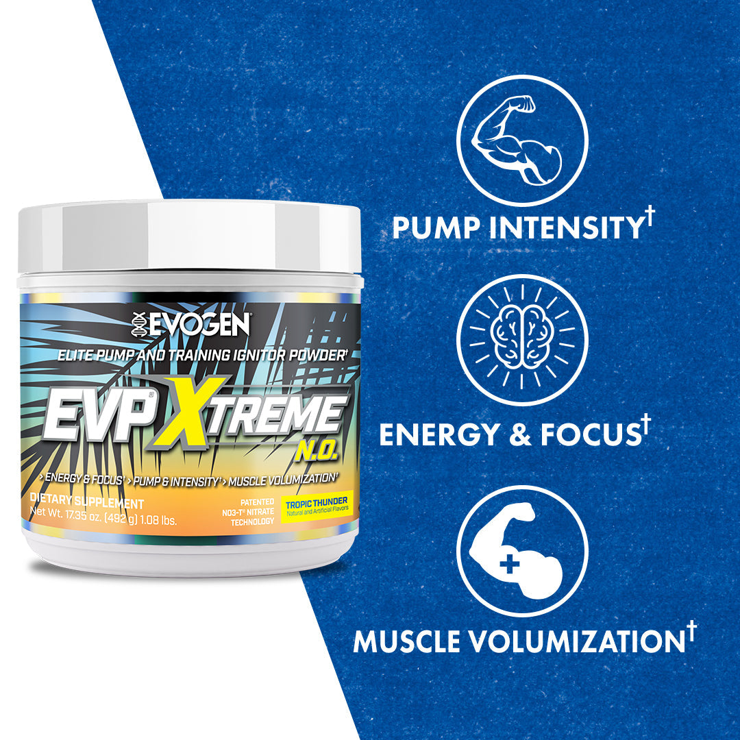 Evogen EVP Xtreme N.O. Pre-Entreno de Alta Estimulación 30 Servicios