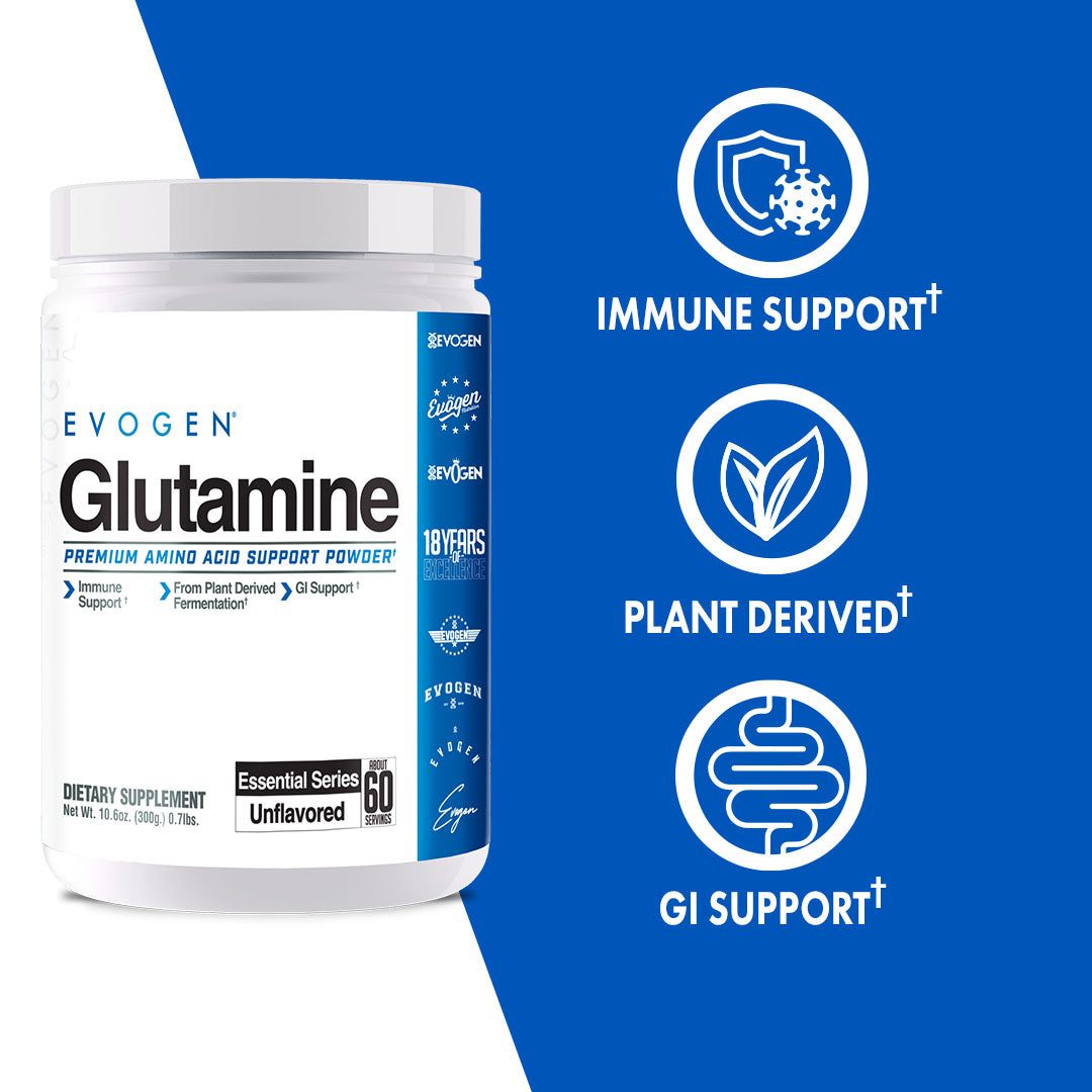 Evogen Glutamine Recuperación Muscular 60 Servicios