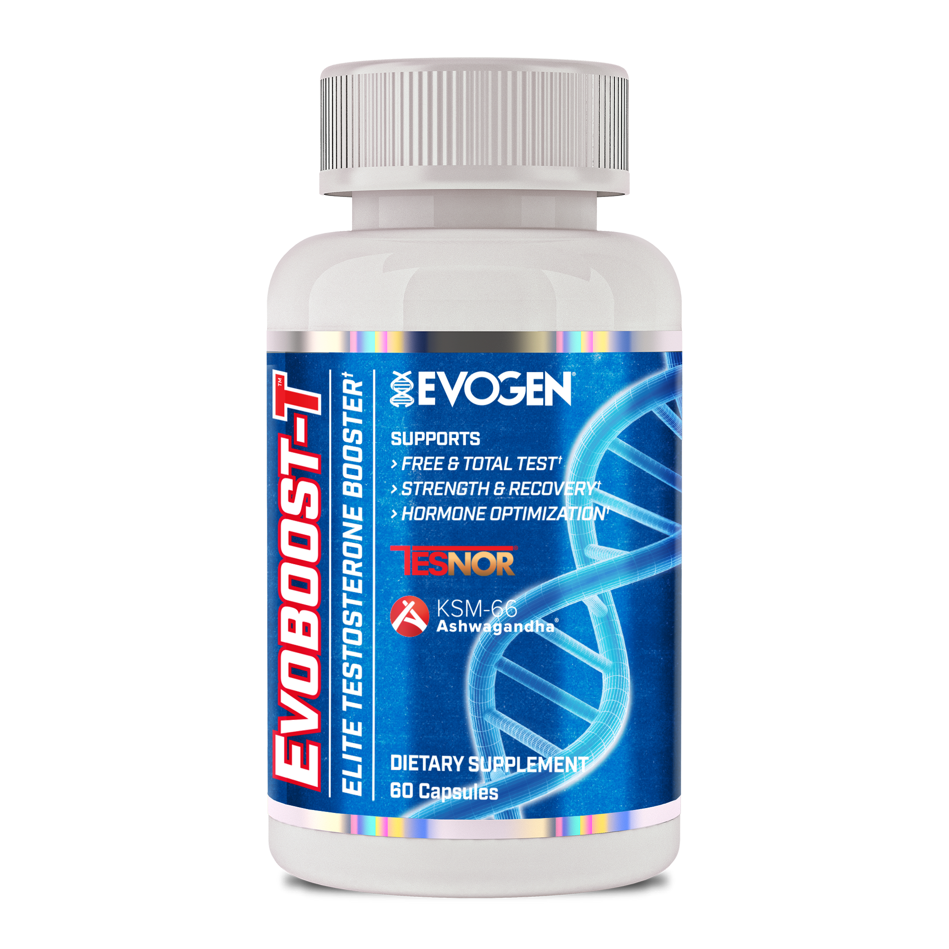 Evogen Nutrition Evoboost-T Potenciador de Testosterona Natural 60 Cápsulas