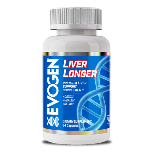 Evogen Nutrition Liver Longer Suplemento de Desintoxicación Hepática 21 Servicios