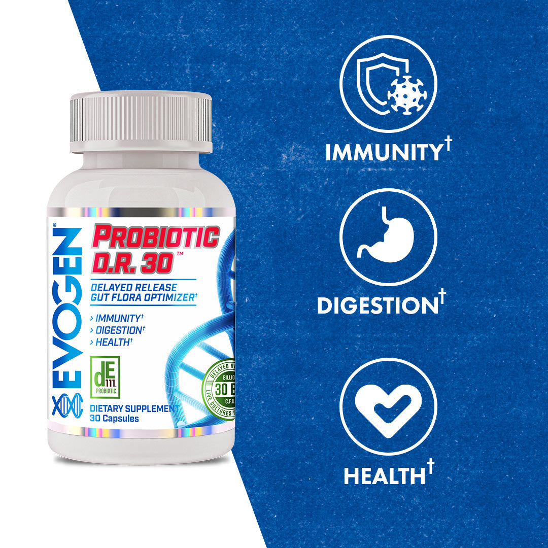 Evogen Probiotic DR 30 Suplemento de Salud Intestinal 30 Servicios