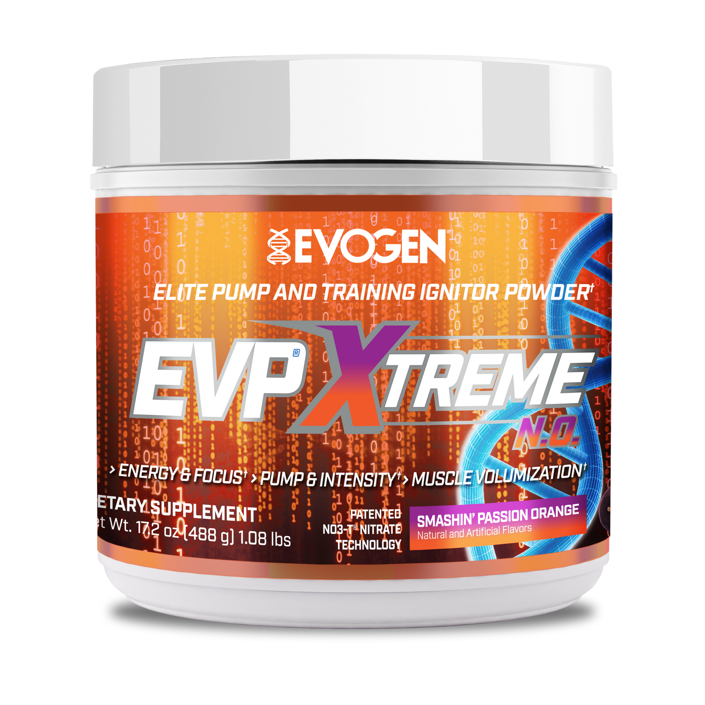 Evogen EVP Xtreme N.O. Pre-Entreno de Alta Estimulación 30 Servicios