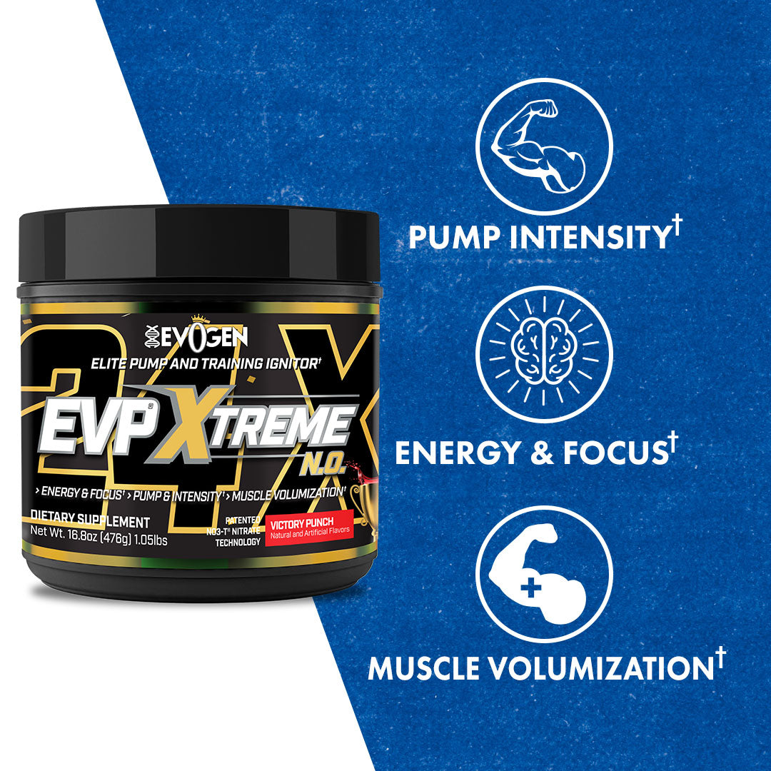 Evogen EVP Xtreme N.O. Pre-Entreno de Alta Estimulación 30 Servicios