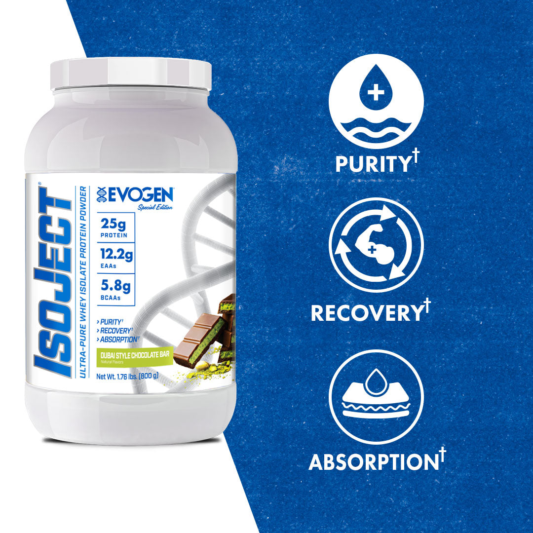 Evogen IsoJect Whey Protein Isolate Proteína de Rápida Absorción 800g