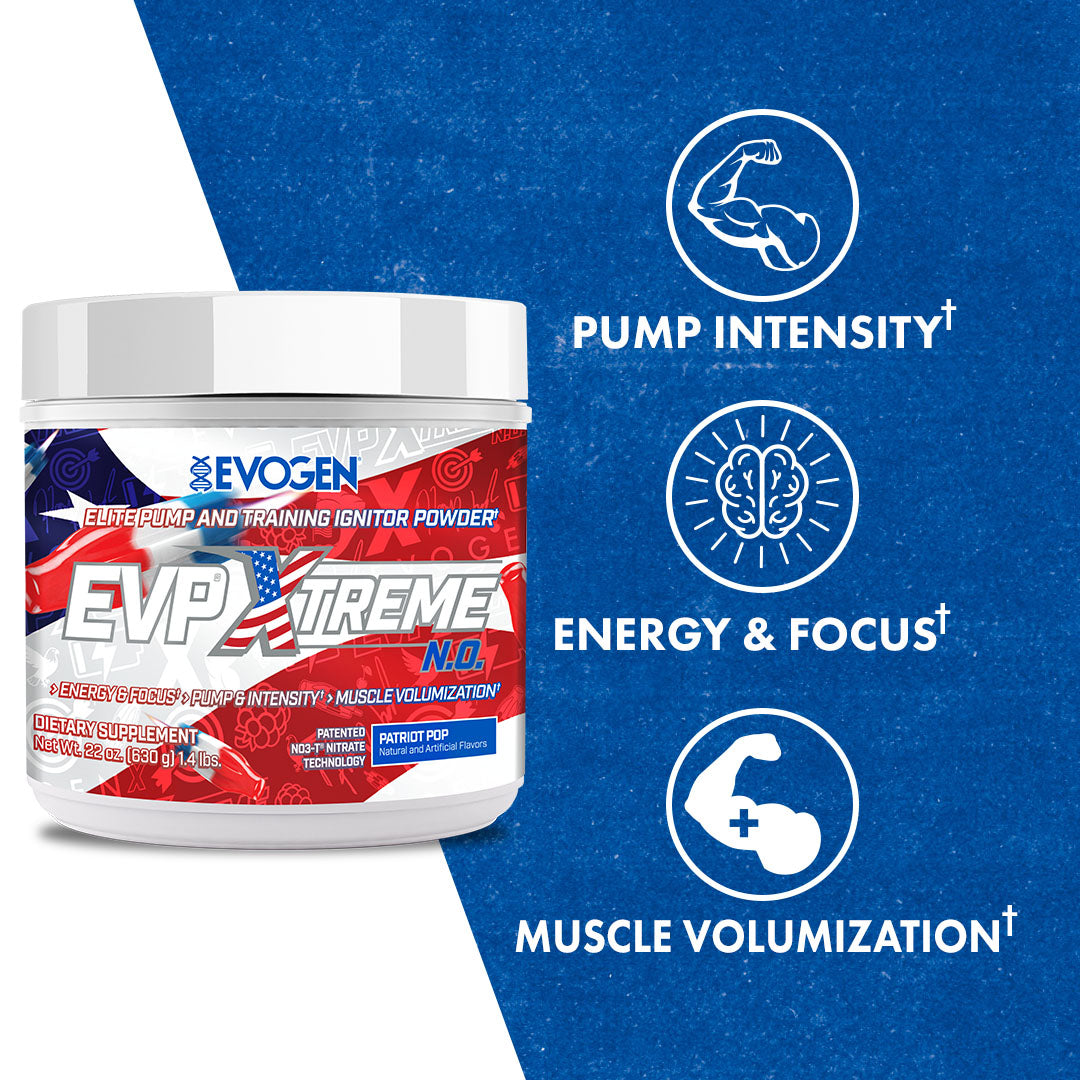 Evogen EVP Xtreme N.O. Pre-Entreno de Alta Estimulación 30 Servicios