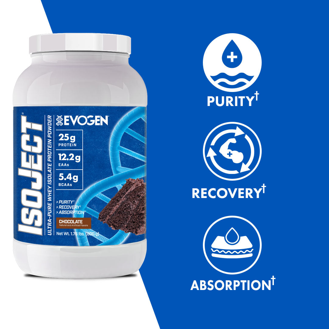 Evogen IsoJect Whey Protein Isolate Proteína de Rápida Absorción 800g