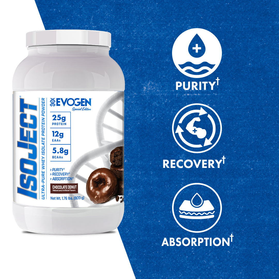 Evogen IsoJect Whey Protein Isolate Proteína de Rápida Absorción 800g