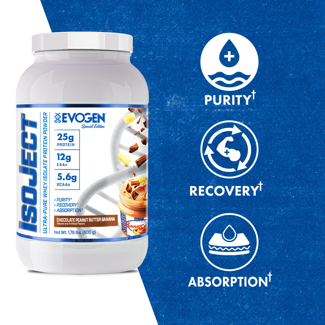 Evogen IsoJect Whey Protein Isolate Proteína de Rápida Absorción 800g