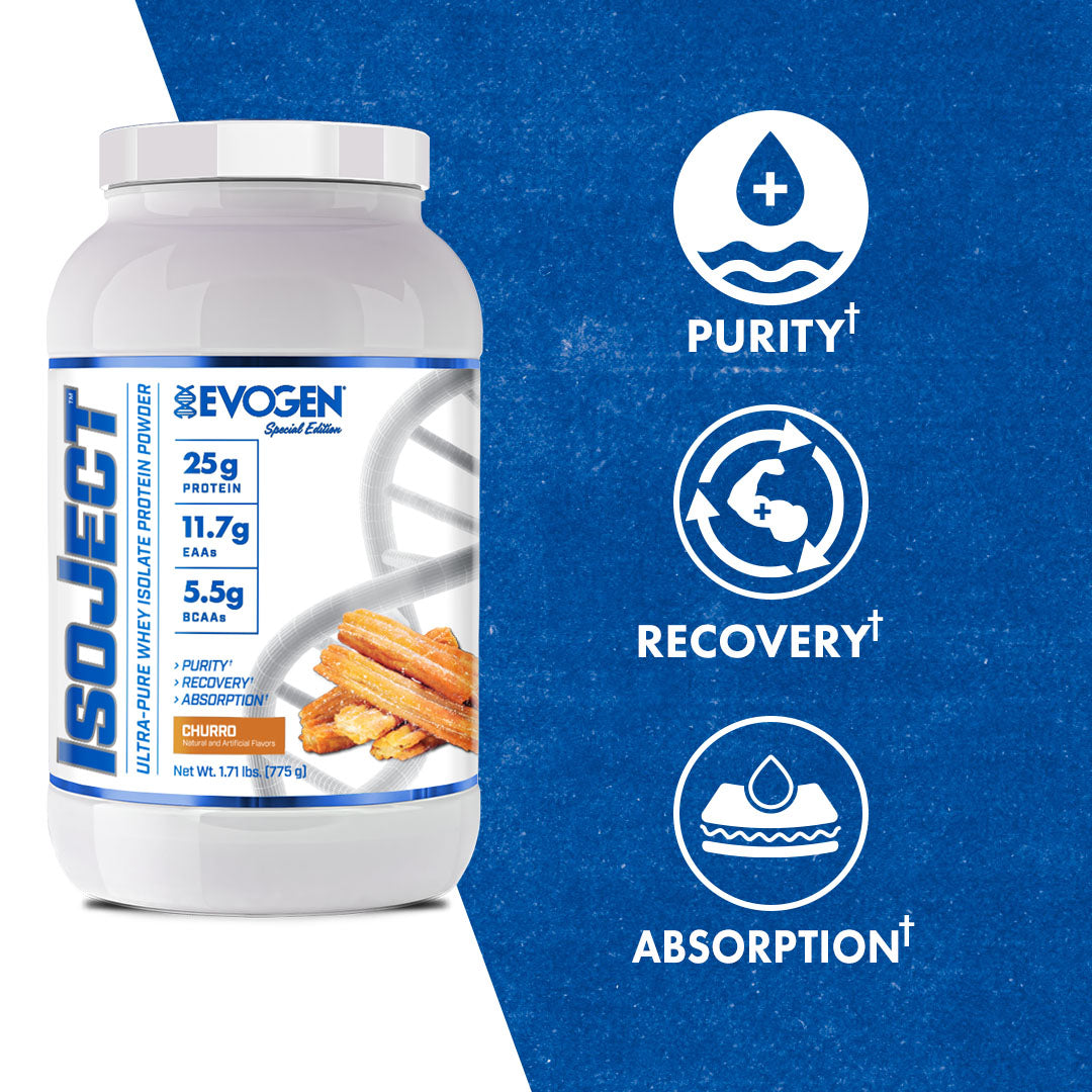 Evogen IsoJect Whey Protein Isolate Proteína de Rápida Absorción 800g
