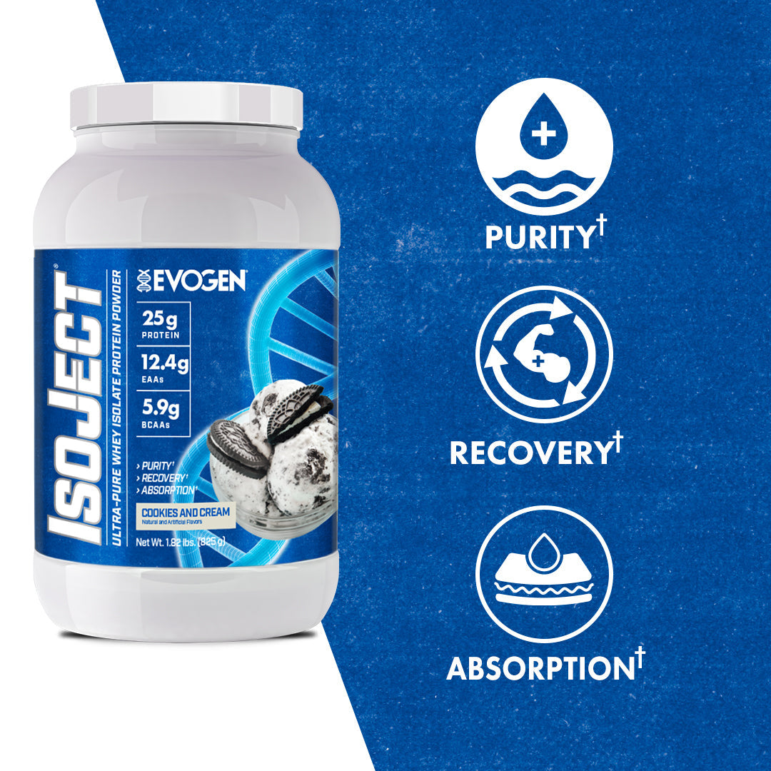 Evogen IsoJect Whey Protein Isolate Proteína de Rápida Absorción 800g
