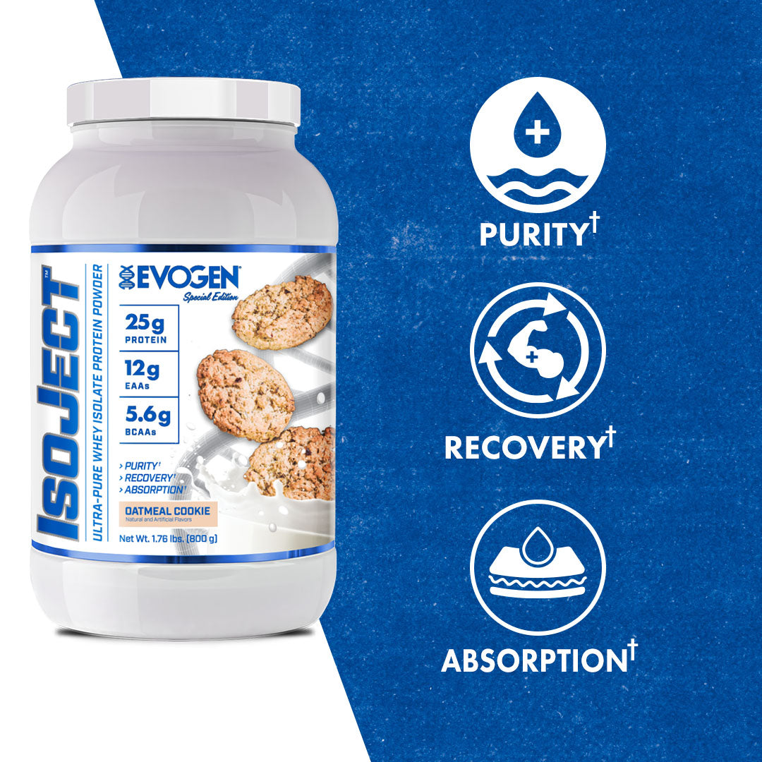 Evogen IsoJect Whey Protein Isolate Proteína de Rápida Absorción 800g