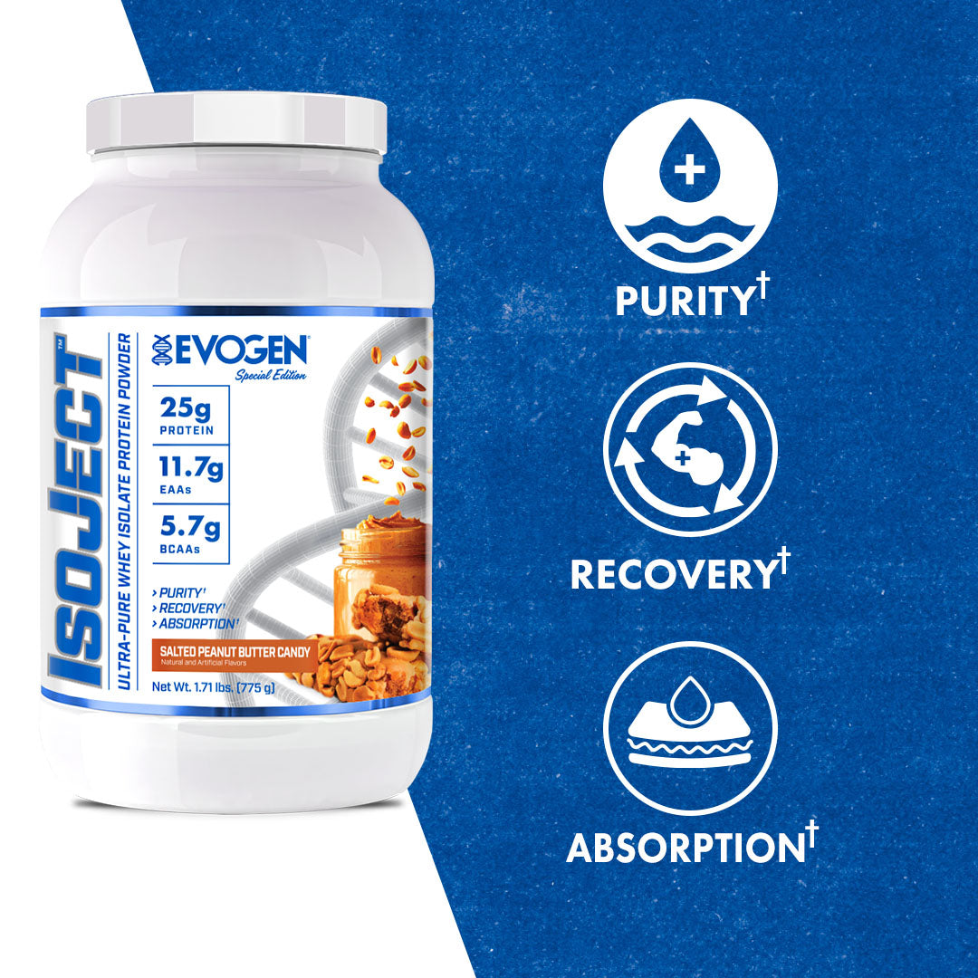 Evogen IsoJect Whey Protein Isolate Proteína de Rápida Absorción 800g