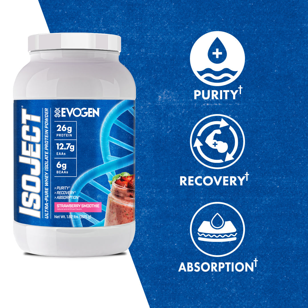 Evogen IsoJect Whey Protein Isolate Proteína de Rápida Absorción 800g
