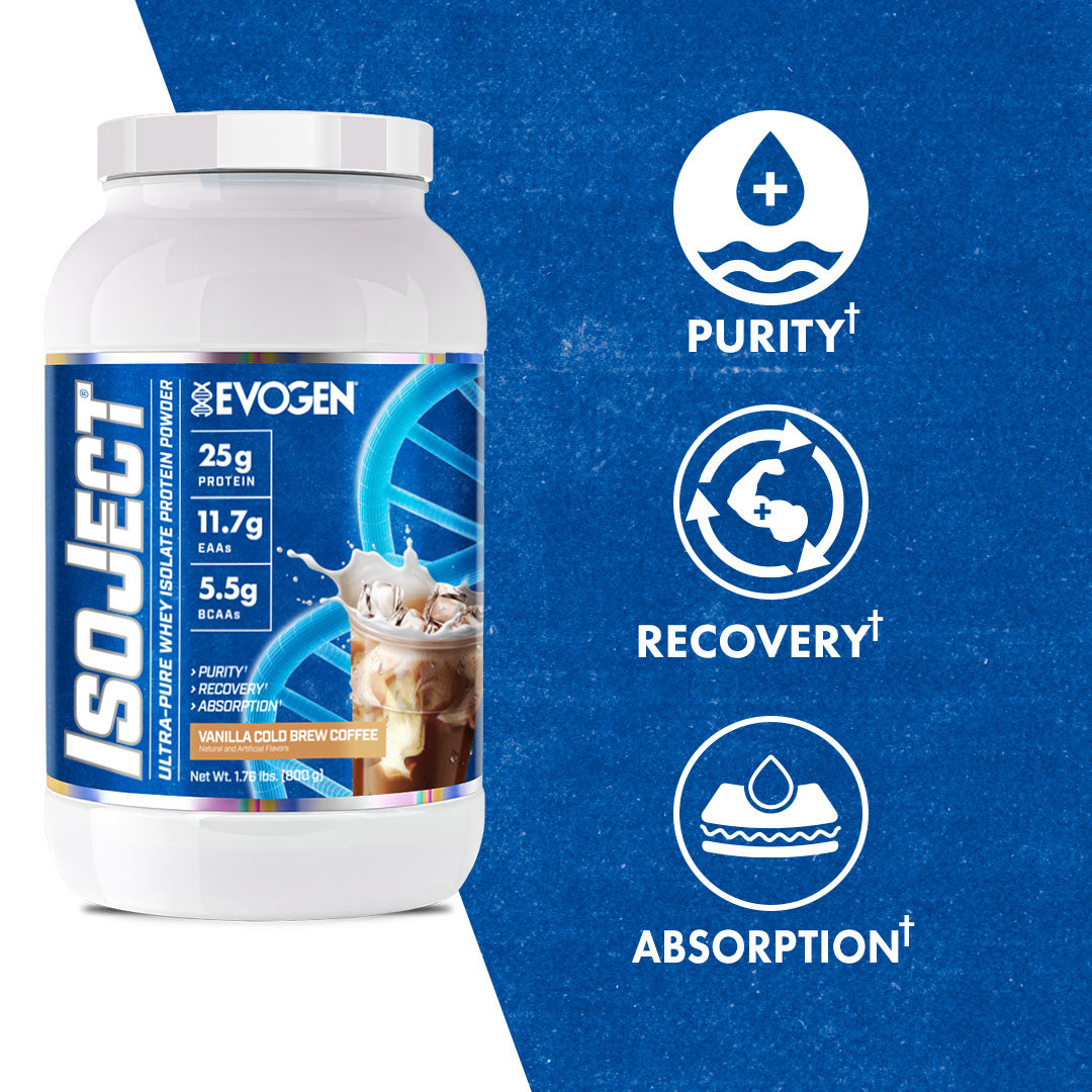Evogen IsoJect Whey Protein Isolate Proteína de Rápida Absorción 800g